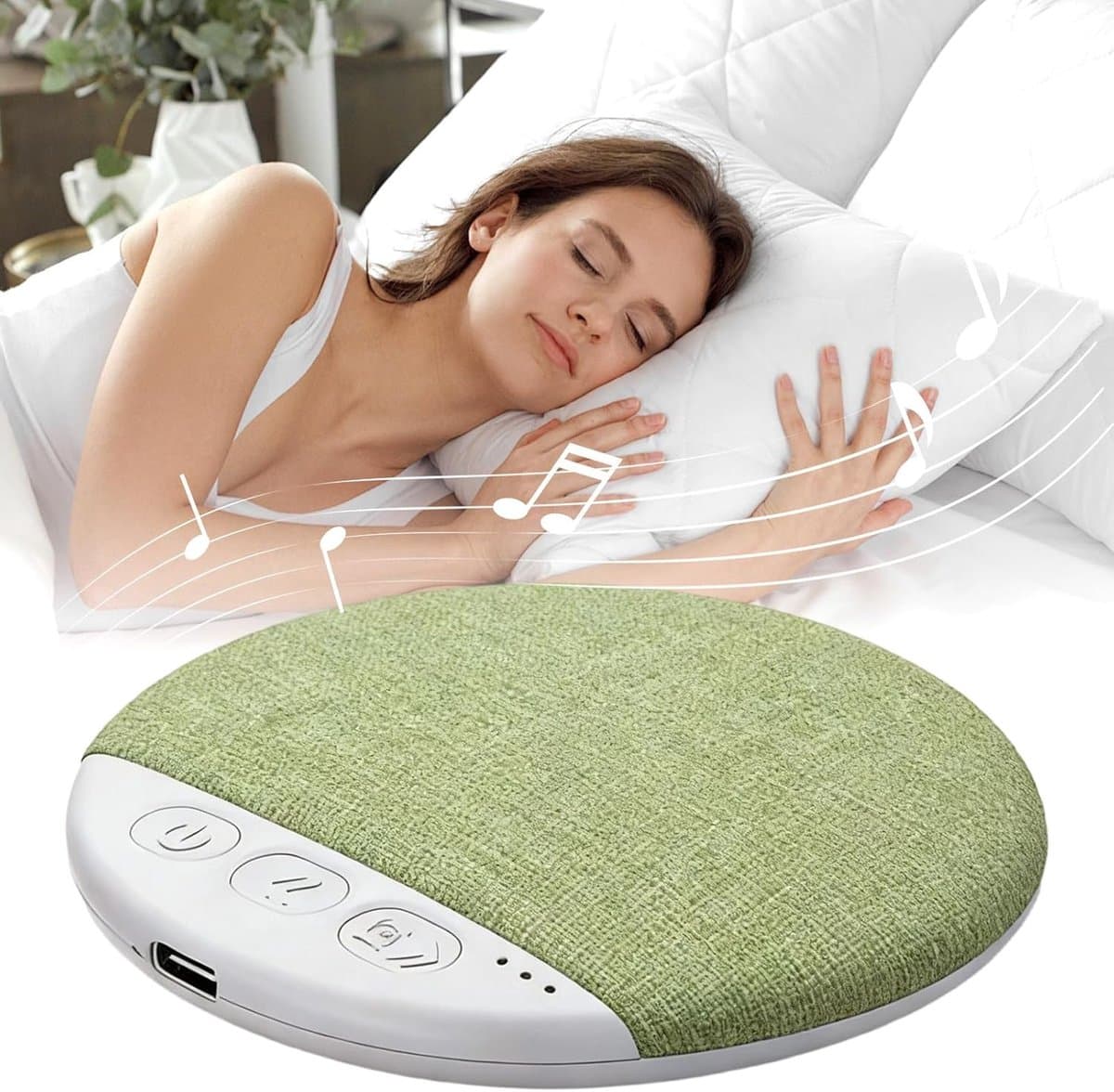 Slaapsprekers Kussen Luidspreker - Ultradun, Bluetooth, Witte Ruis thumbnail 8