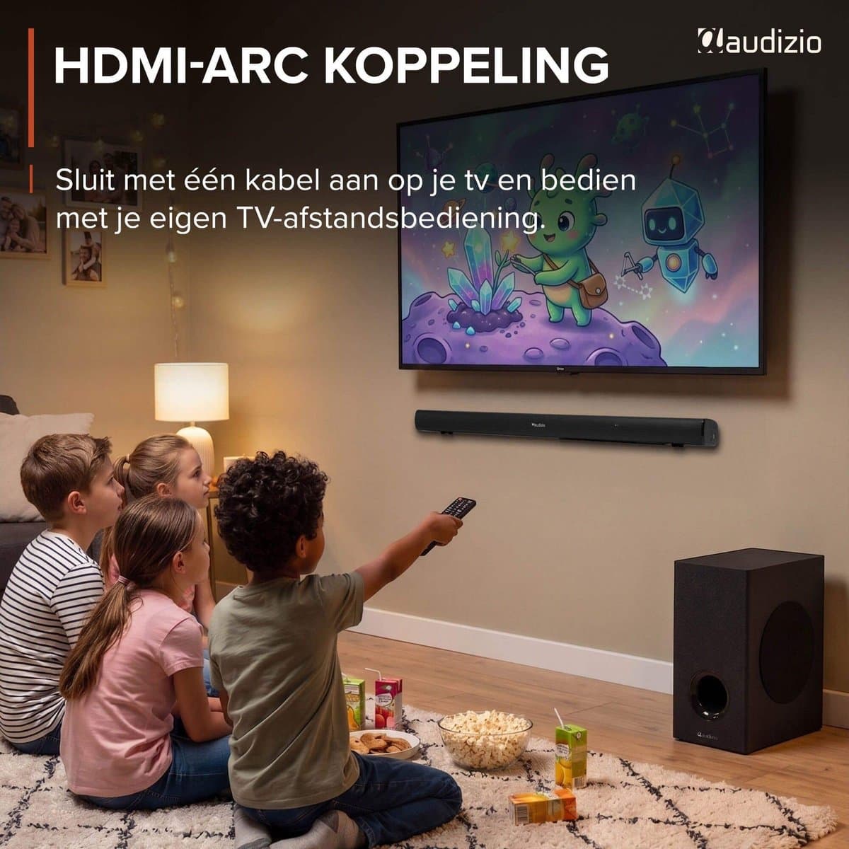 Soundbar - Audizio SB100 - Soundbar met subwoofer - 160W - 5.1 Surround set home cinema - HDMI-ARC - Bluetooth thumbnail 7