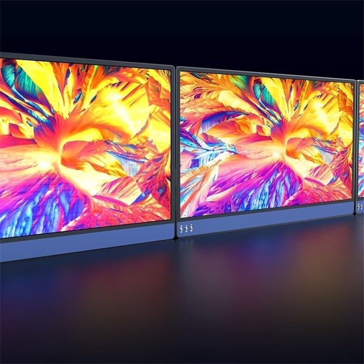 Draagbare Monitor - Externe Scherm Laptop - Mobiele Productiviteit - Full HD 1080p - 15 inch - Zwart thumbnail 3
