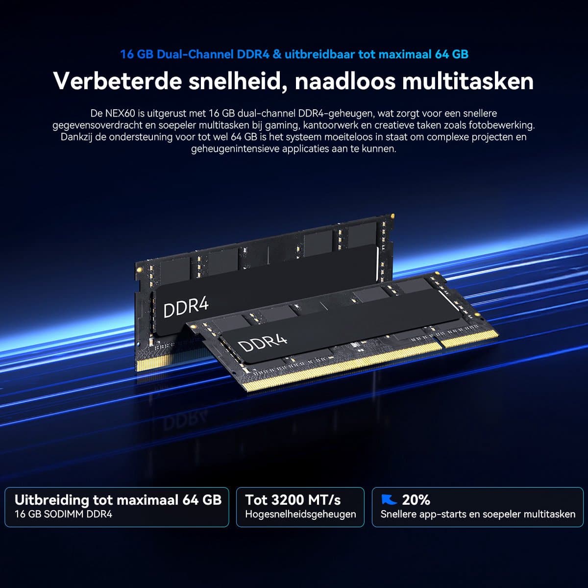 Blackview NEX60 Mini Game PC - Intel Core 5 210H - 16GB DDR4 - 512GB SSD - WiFi 6 - Windows 11 Pro - mini desktop pc - Zwart thumbnail 3