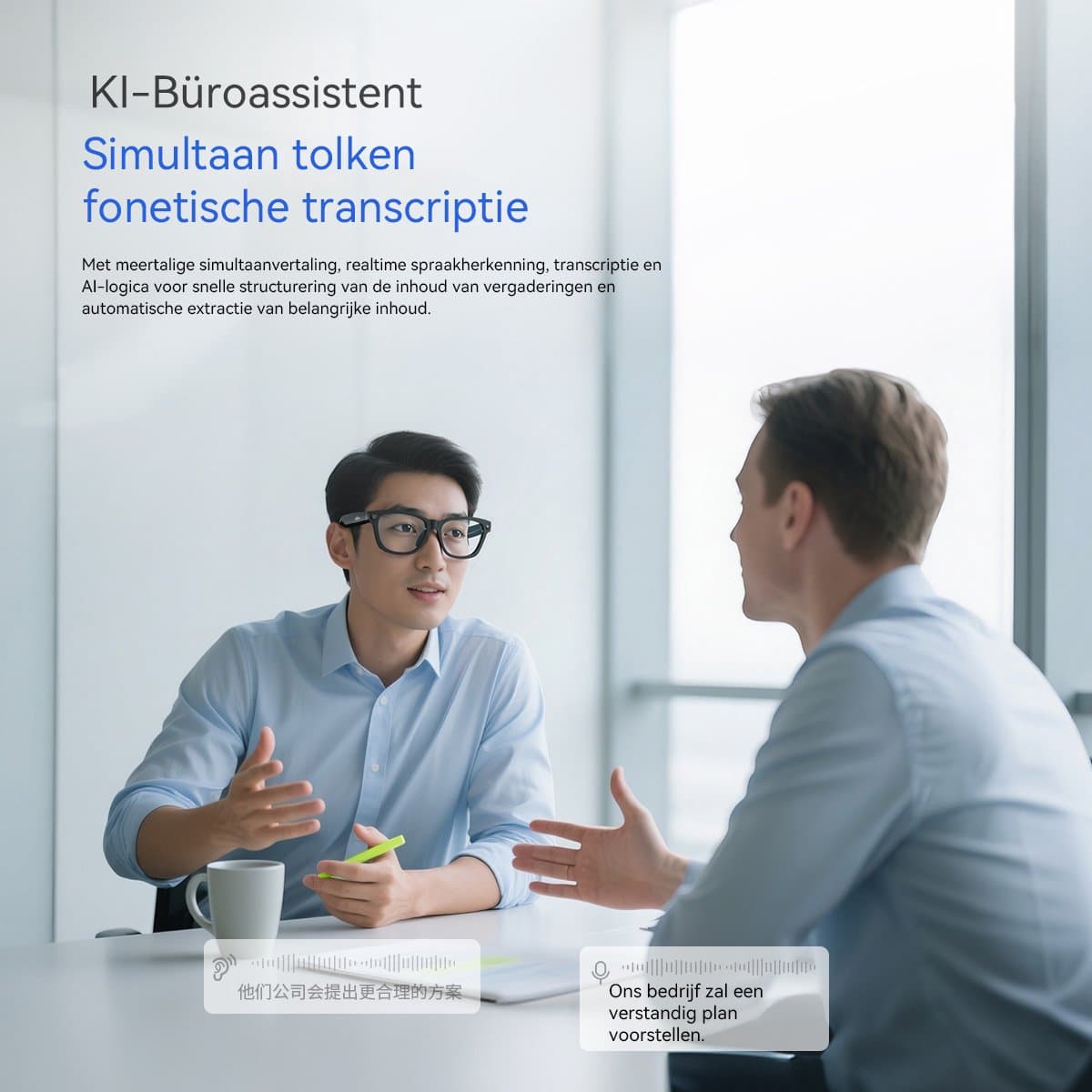 Blackview BV100 Smart Glasses - Slimme bril met camera - Spraakgestuurde AI-assistent - Bluetooth-bellen, vertaling, objectherkenning - BT 5.4 - 32GB - 220 mAh - Zwart thumbnail 4