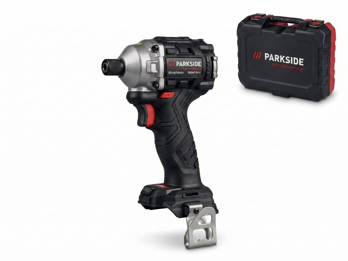PARKSIDE PERFORMANCE® Accu-slagschroevendraaier 20V zonder accu - Koppelniveaus: 120, 150, 190, 226 Nm - Slagfrequentie: 0-4300 tpm - Toerental: 0-3.600 tpm - Schroefcapaciteit: tot M16 - Gereedschapshouder: ¼" binnenzeskant