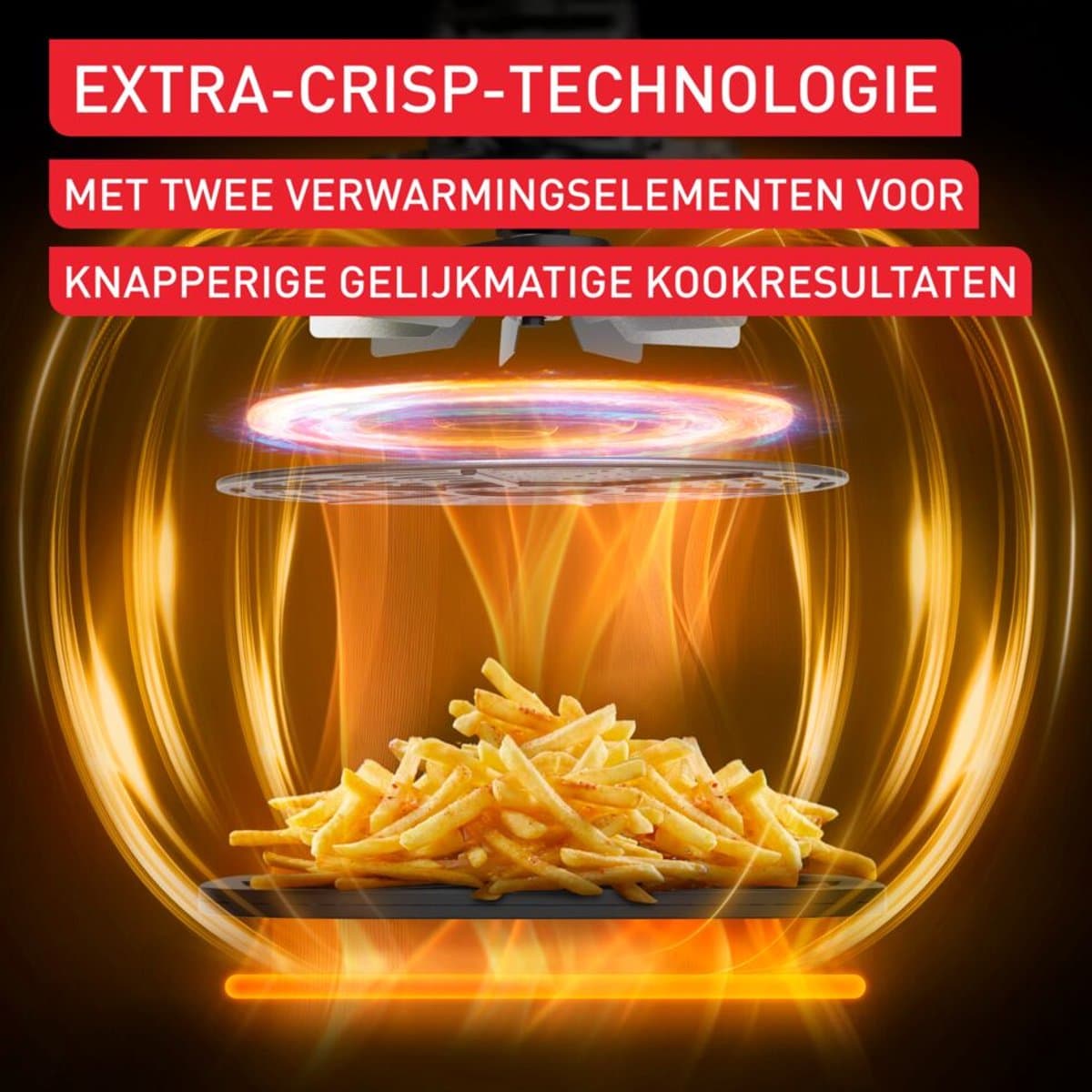 Tefal Easy Fry XL Surface FW4018 - Airfryer 4L - Pizza Tot 27 cm - 10 Programma's - Extra-Crisp - 70% Energiebesparing - Voor 4 Personen thumbnail 4