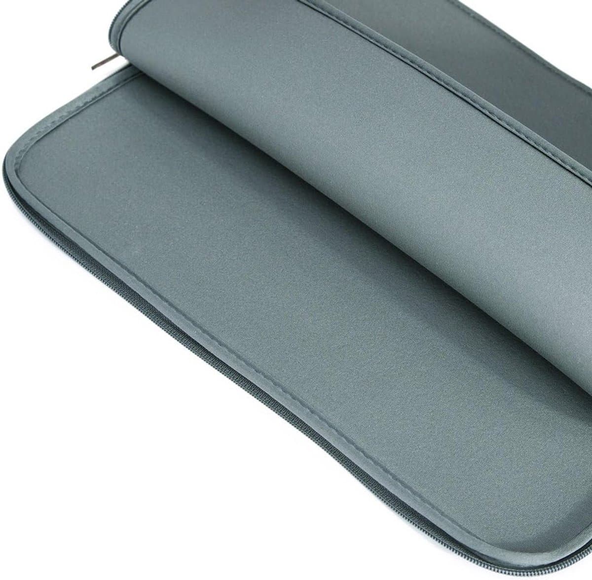 14 Inch Laptop Sleeve - Beschermende Tas voor Notebook, Chromebook en Tablet - Grijs, Waterdicht en Schokbestendig thumbnail 8