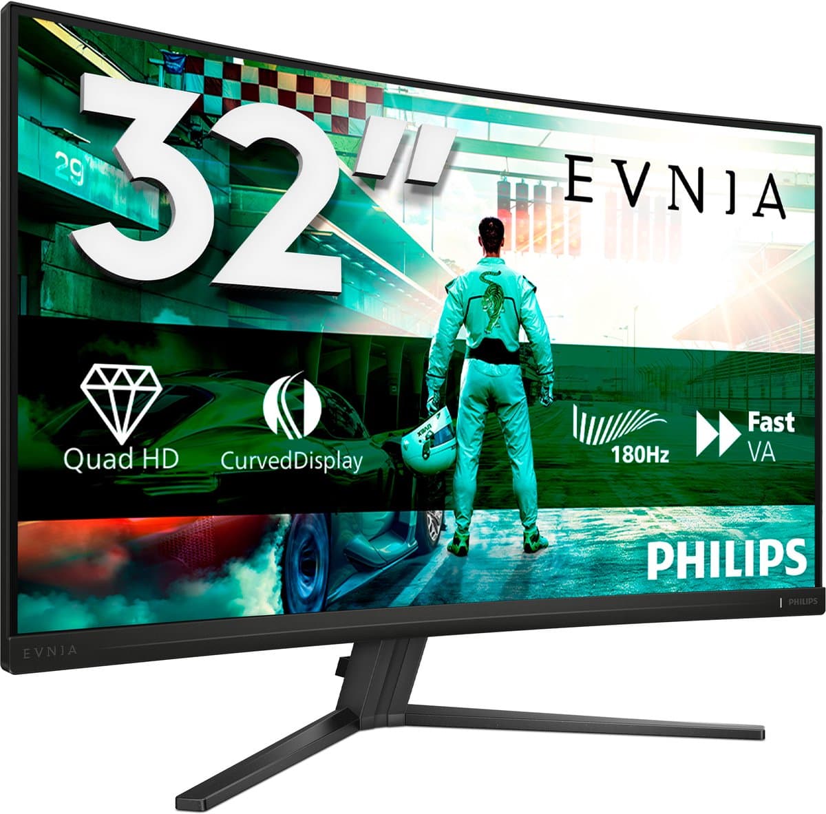 Philips Evnia 32M2C3500L - 32 inch curved QHD 180Hz thumbnail 2