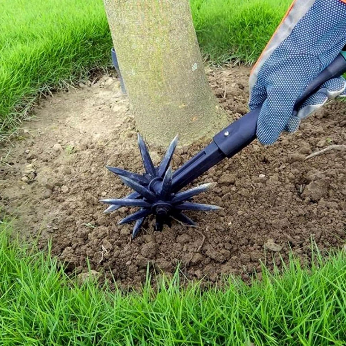 Verticuteermachine en Cultivator - Gazonbeluchter Tuinwerktuig - Gazononderhoud Bodemverbetering - 2-in-1 Functie Instelbare Diepte thumbnail 2