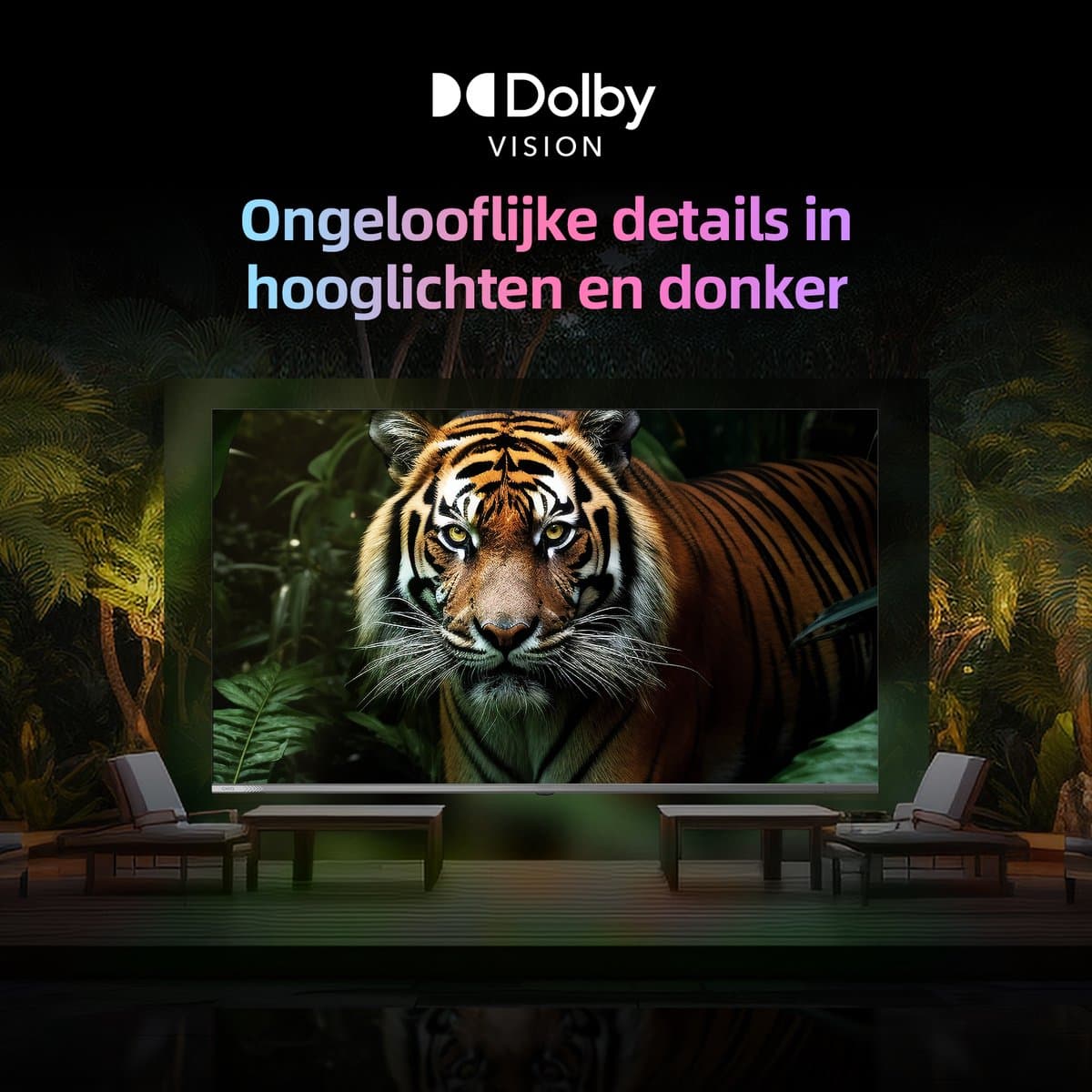 CHiQ M65QN9G - Smart TV 65 Inch - 4K Mini LED - QLED Smart TV - Google TV 5.0 - Dolby Vision thumbnail 7