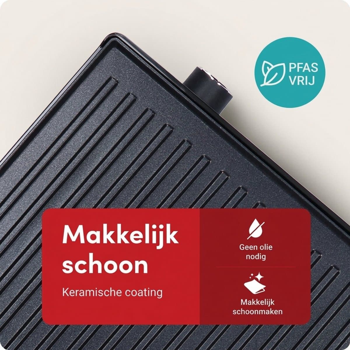 Tomado TGC4001S - XXL contactgrill - Tosti apparaat - 30 x 24 cm - Tosti ijzer - Instelbare temperatuur - Grill apparaat - PFAS vrij - 2000 watt thumbnail 3