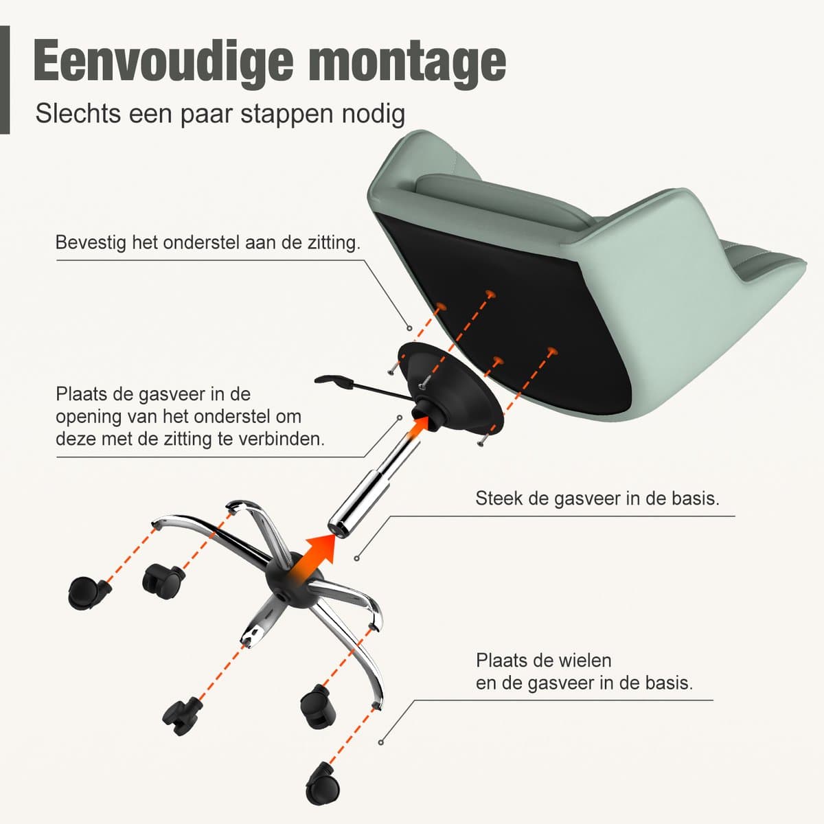 Hiaonyx Ergonomische Bureaustoel thumbnail 4