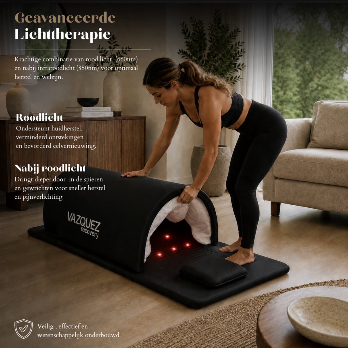Infrarood Sauna Dome PRO – FAR Infrared, PEMF & Roodlicht (660nm/850nm) – Wellness Sauna voor Thuis & Salon - Sauna - Wellness - Warmte Herstel thumbnail 7