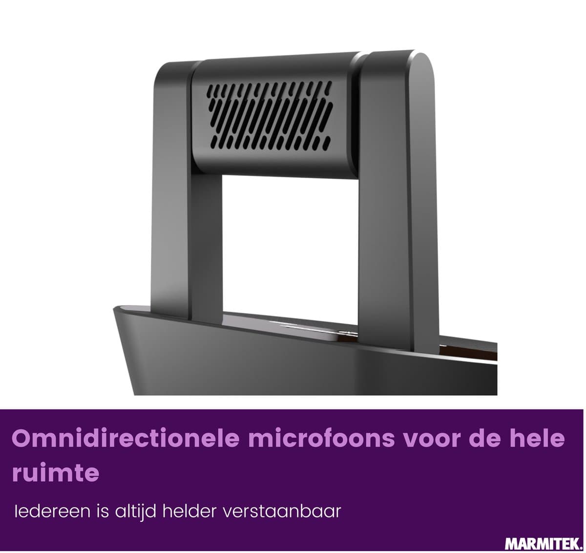 Marmitek Cam 4K Pro – conference camera 4K met groothoeklens, speakerphone, Bluetooth & USB-C - Webcam thumbnail 7