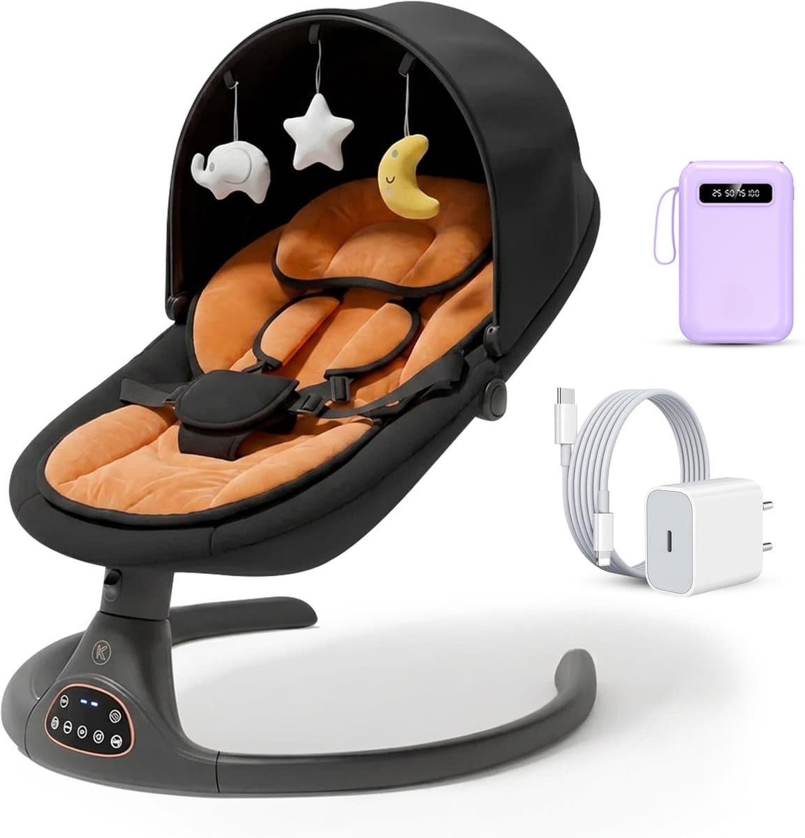Khido Elektrische Babyschommel - App & Bluetooth thumbnail 8