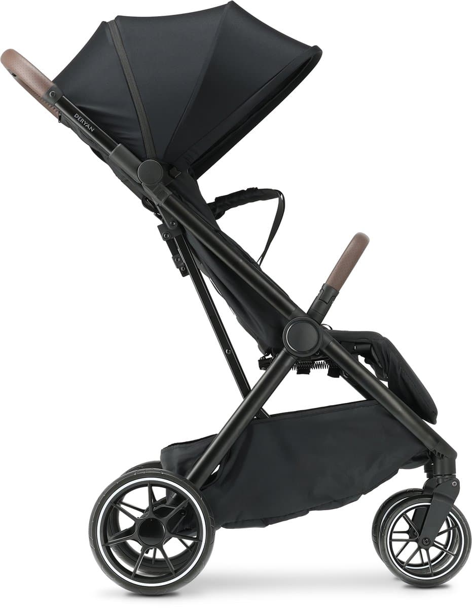 Deryan Rolo XL Buggy - Lichtgewicht Plooibuggy - Inklapbaar - Zwart thumbnail 2