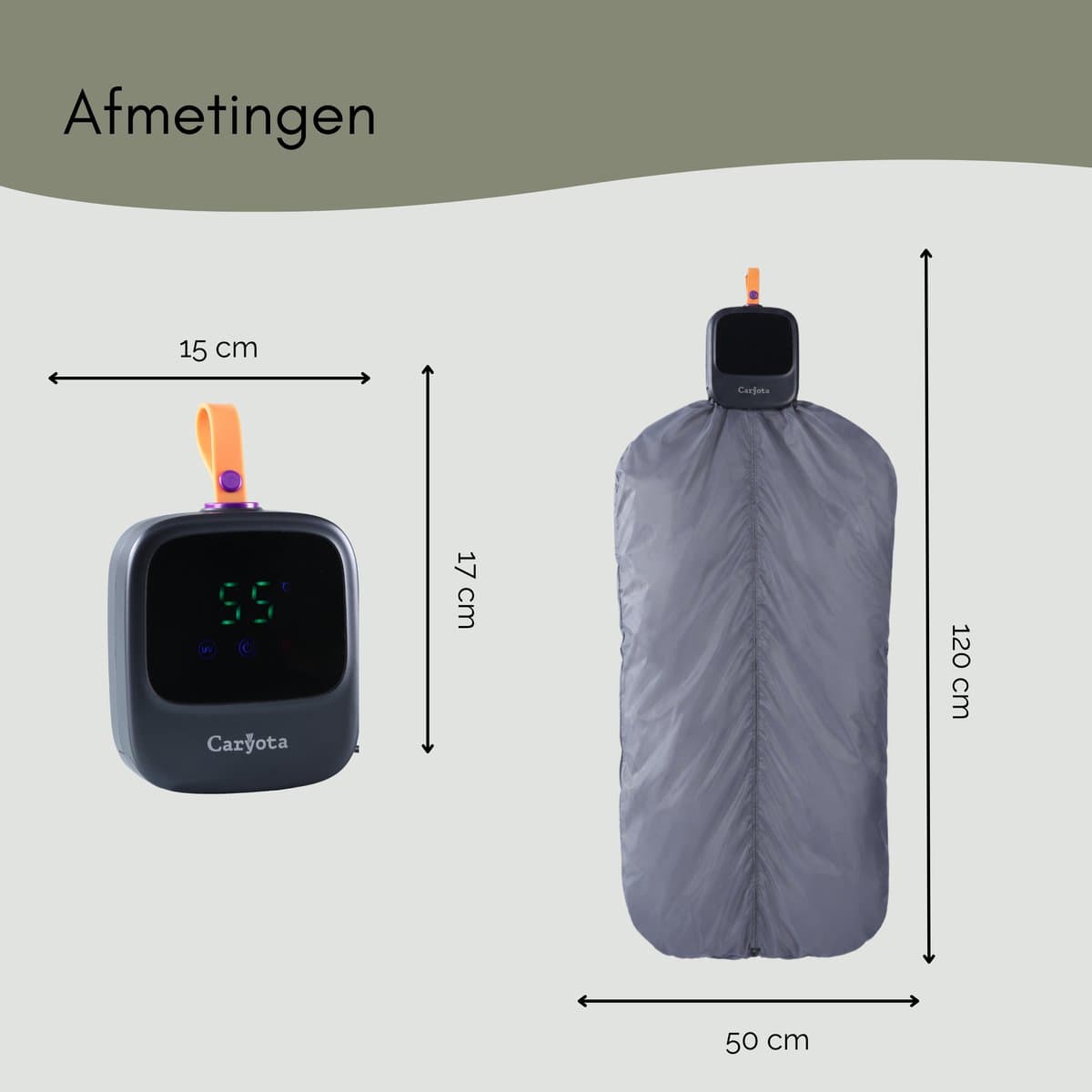 Caryota Mini Condensdroger - Reisdroger Voor Studenten & Kamperen - Antibacterieel - Tot 2.5 kg - Compacte Wasdroogcombinatie 450W - Kamer Verwarming thumbnail 6