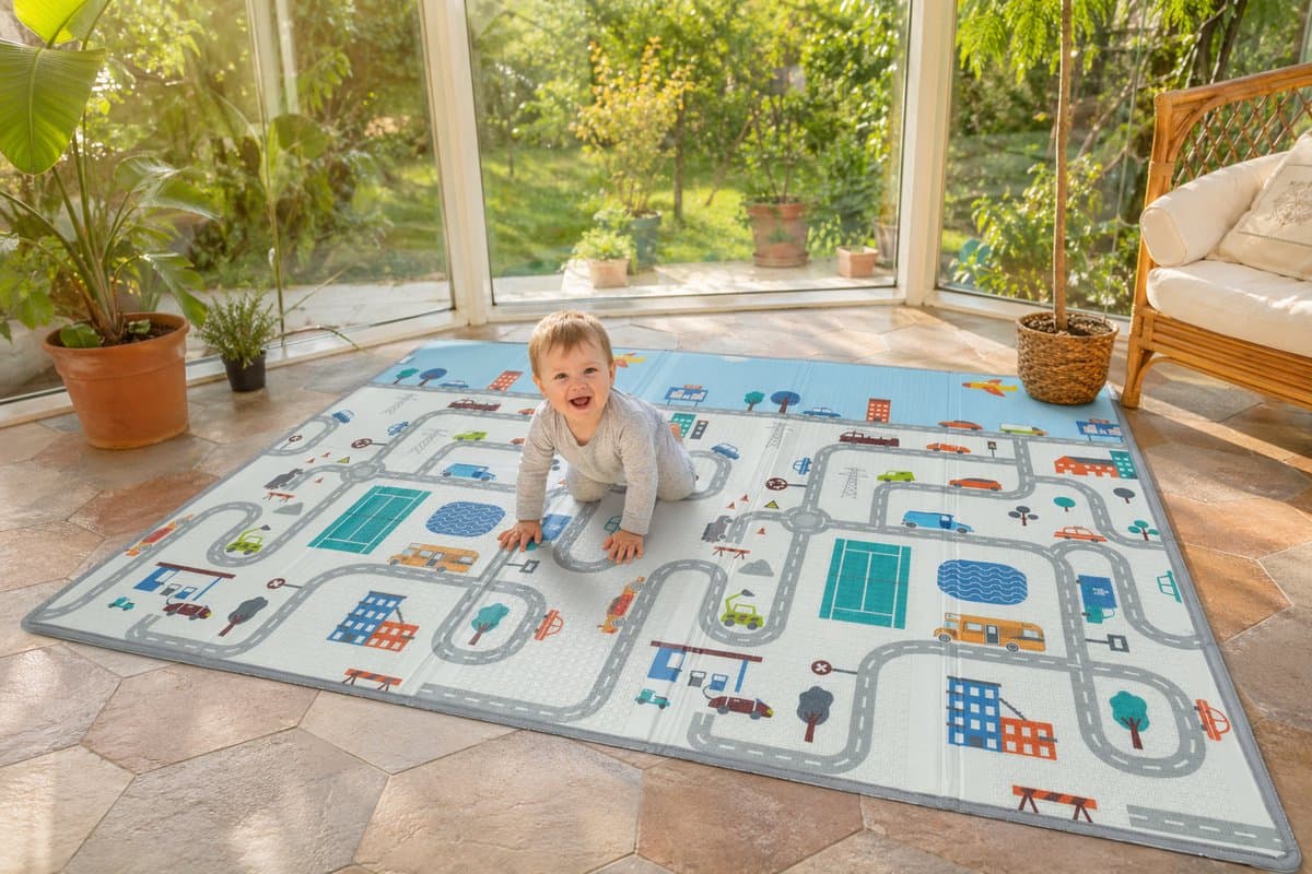 ComfyKidz Speelmat 200x150cm - XPE Schuim, Waterdicht, Dubbelzijdig thumbnail 7