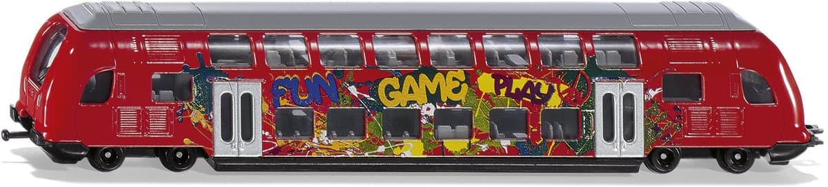 SIKU Super Dubbeldekker trein modelvoertuig 1:87 metaal thumbnail 3