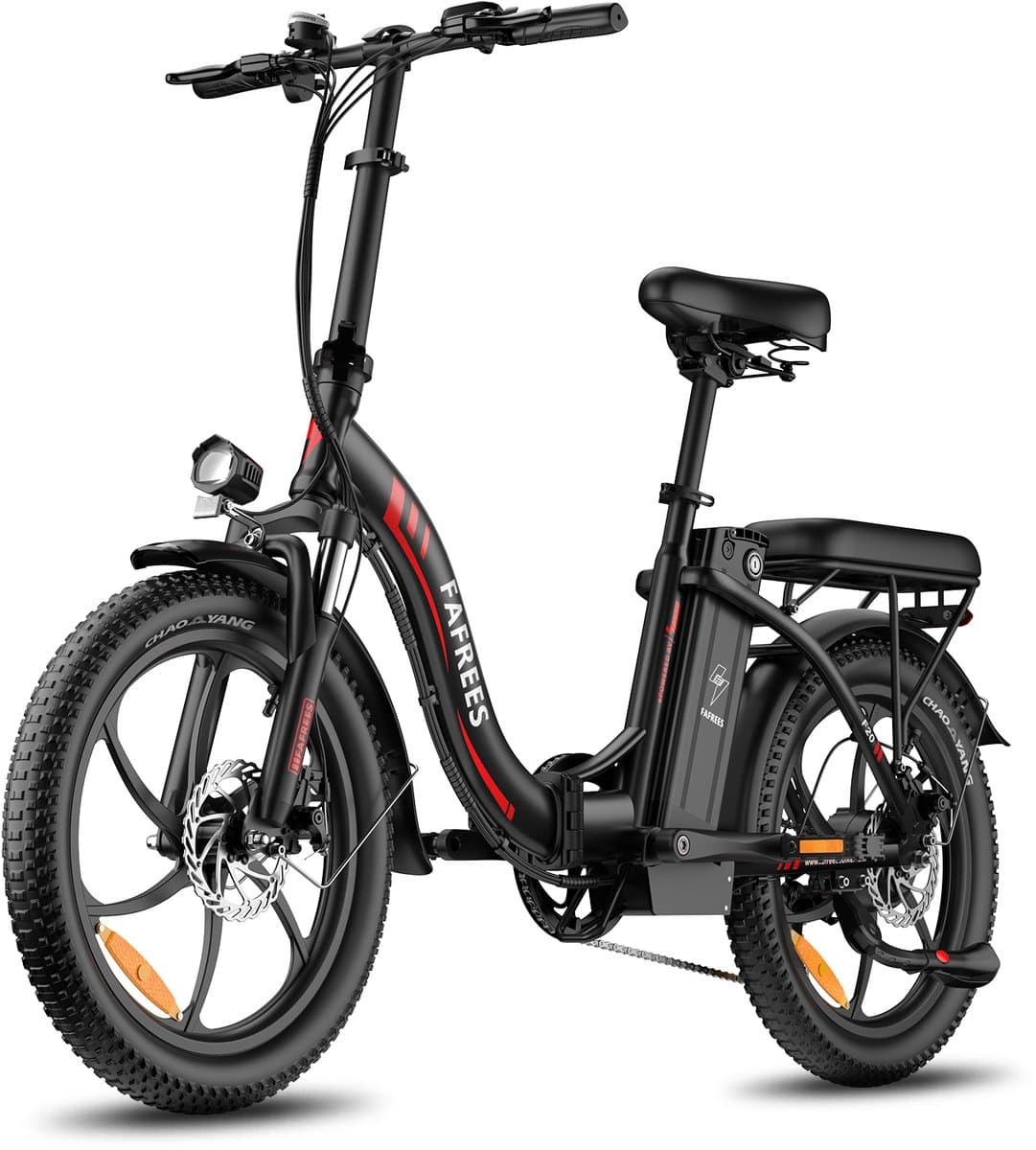 Fafrees F20 Elektrische Vouwfiets | E-Bike| 20 x 3.0 Inch Dikke Banden | 36V 18Ah Lithium Accu | 250 W Motor | Maximaal 25/u | Maximaal bereik 130km | Shimano 7 versnellingen | 20 Inch opvouwbare City Commuter E-Bike | Zwart thumbnail 2