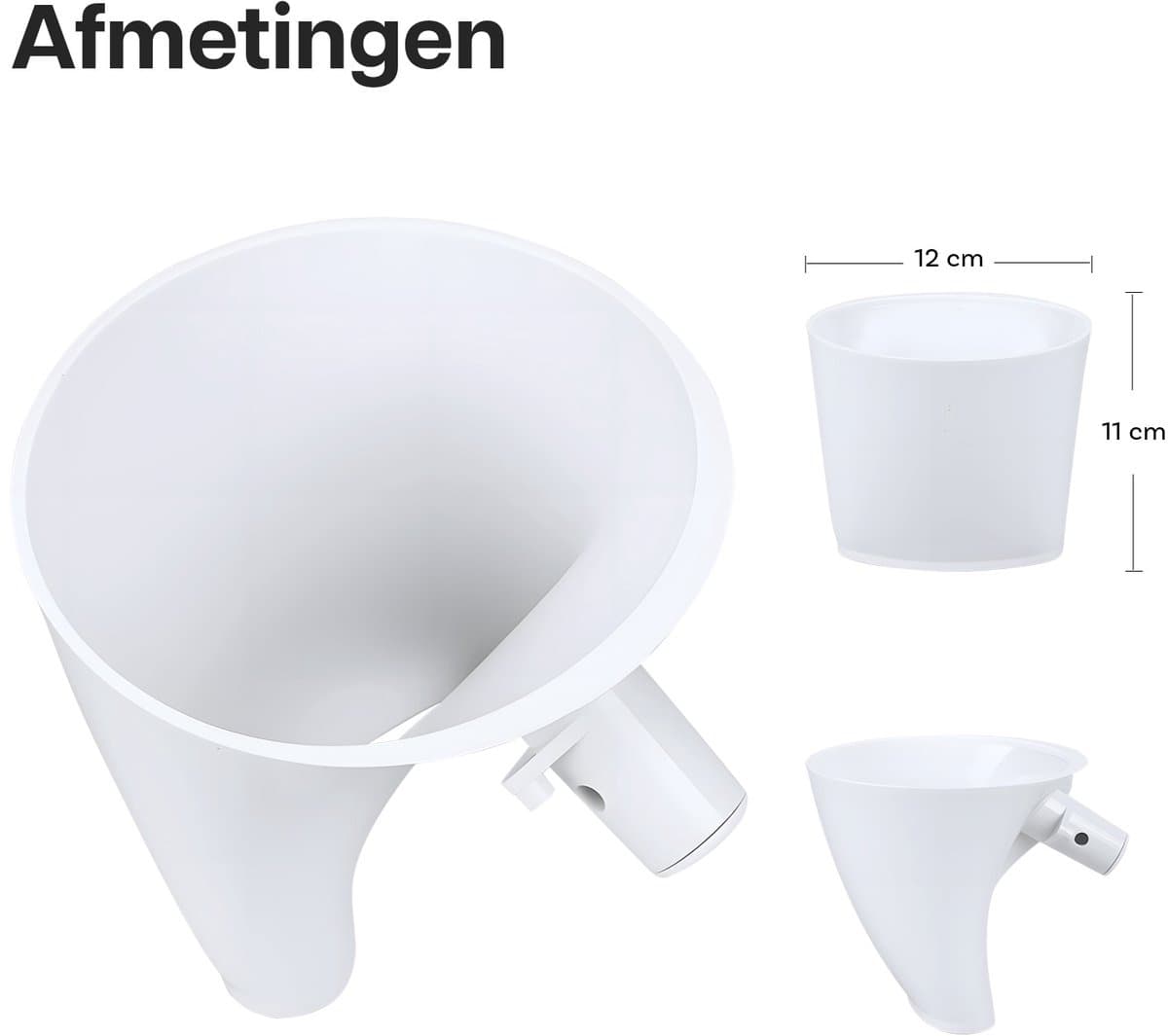 Meeltrechter voor KitchenAid 4,5–5 Quart Tilt-Head Stand Mixers Artisan & Classic Series van MMOBIEL – Anti-Spat Opzetstuk, Hands-Free, Voor Droge & Vloeibare Ingrediënten – Vaatwasmachinebestendig thumbnail 5