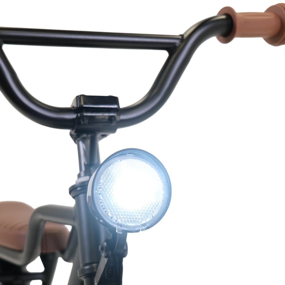 Bandits & Angels Loopfiets Fatbike Zwart vanaf 2 Jaar voor Jongens en Meisjes - Unieke Loopfiets - Metaal - Zwarte Loop Fiets - Met Werkende Koplamp thumbnail 7