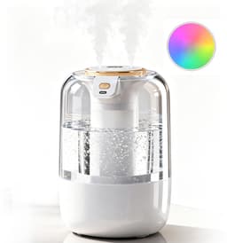Productfoto van Ericbee Luchtbevochtiger met aromatherapie-Air Humidifier-Stille luchtbevochtiger voor Woonkamer, Kantoor, Babykamer, Slaapkamer-Aromatherapie-LED Sfeerverlichting-2L-40m2