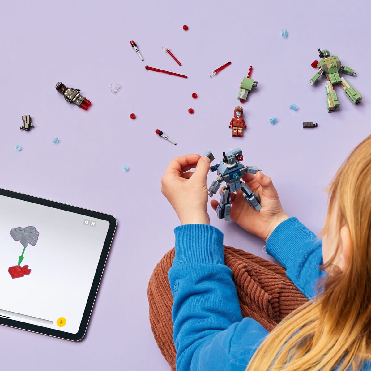 LEGO Marvel Iron Man vs. Hammer Drones: 204-delige bouwset met minifiguren thumbnail 7
