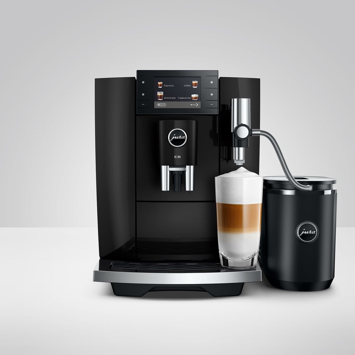 JURA E8 Piano Black - Volautomatische espressomachine met Smart Brew thumbnail 5