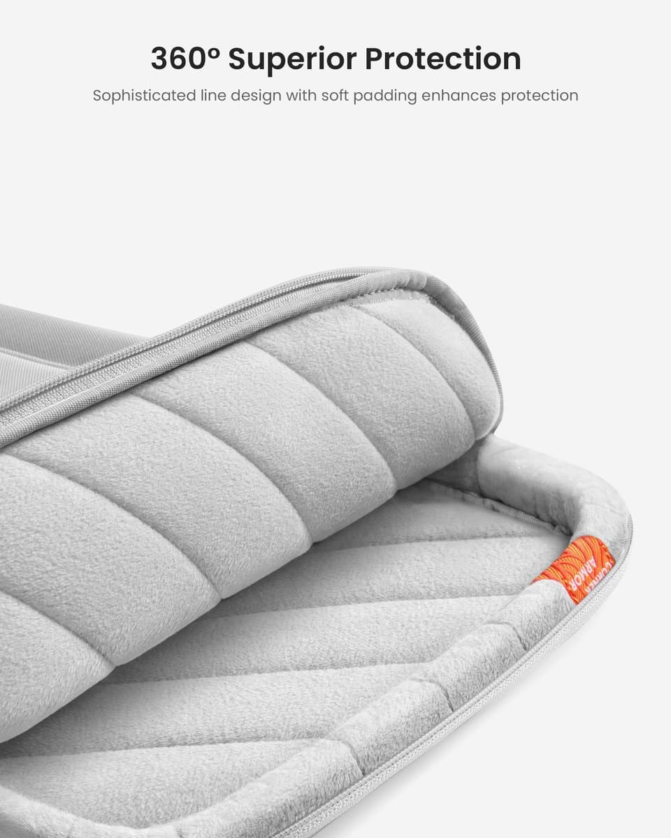tomtoc Defender-A14 360 beschermende laptoptas voor 2026 16-inch MacBook Pro M5 Pro/Max A3428 A3429, M4/M3/M2/M1 Pro/Max, waterbestendige laptoptas met accessoirevak voor de nieuwe Razer Blade 15 thumbnail 7
