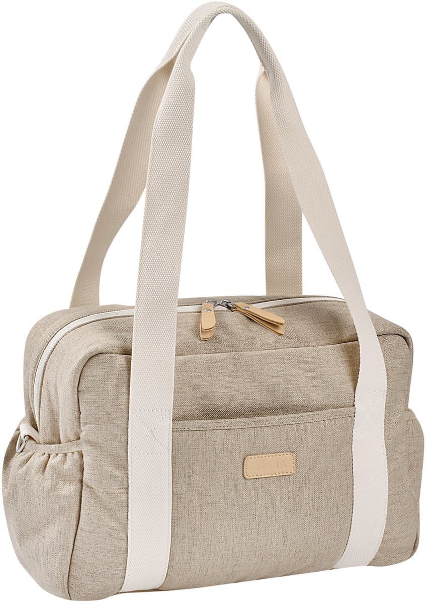 Béaba Paris Luiertas - Unisex Babytas - Luiertas met Verzorgingsmatje en Isothermisch Vak - Kinderwagen- & Trolleybevestiging - 16L - Clay