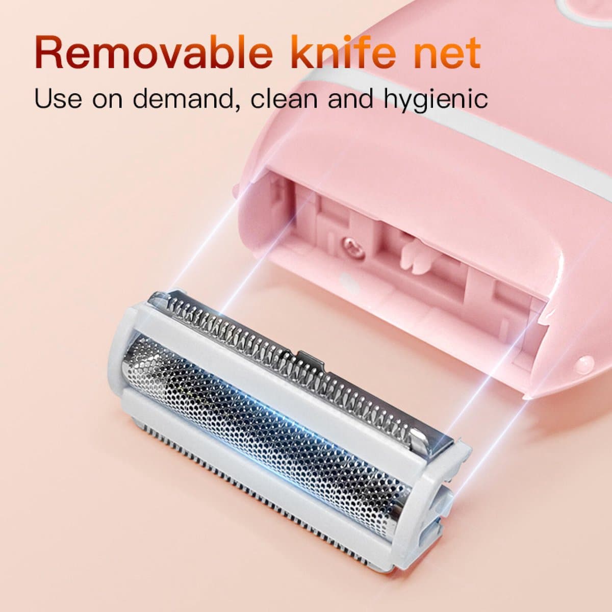 Ladyshaves voor vrouwen – Elektrisch scheerapparaat - Trimmer - Epilator - Ontharingsapparaten - Bikinitrimmer - gezichtsepilator voor vrouwen - dames bikinitrimmer - waterdicht scheerapparaat voor vrouwen - beenscheerapparaat thumbnail 6