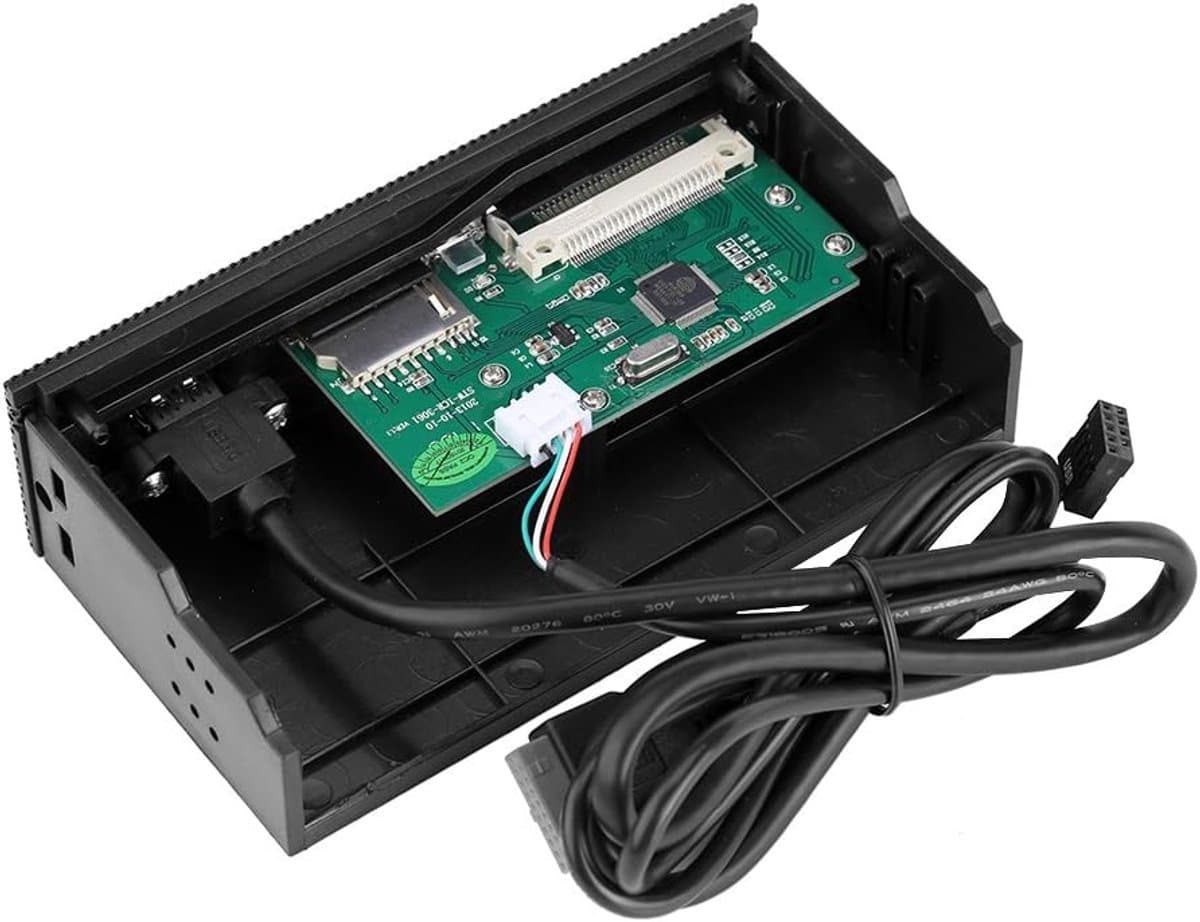 Interne PC Kaartlezer - Geheugenkaartlezer - Snelle Data Overdracht - 6 Kaartsleuven - 15.8 x 8.5 x 4.2 cm - Zwart thumbnail 4
