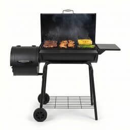 Productfoto van Lugia houtskoolbarbecue met offset-smoker