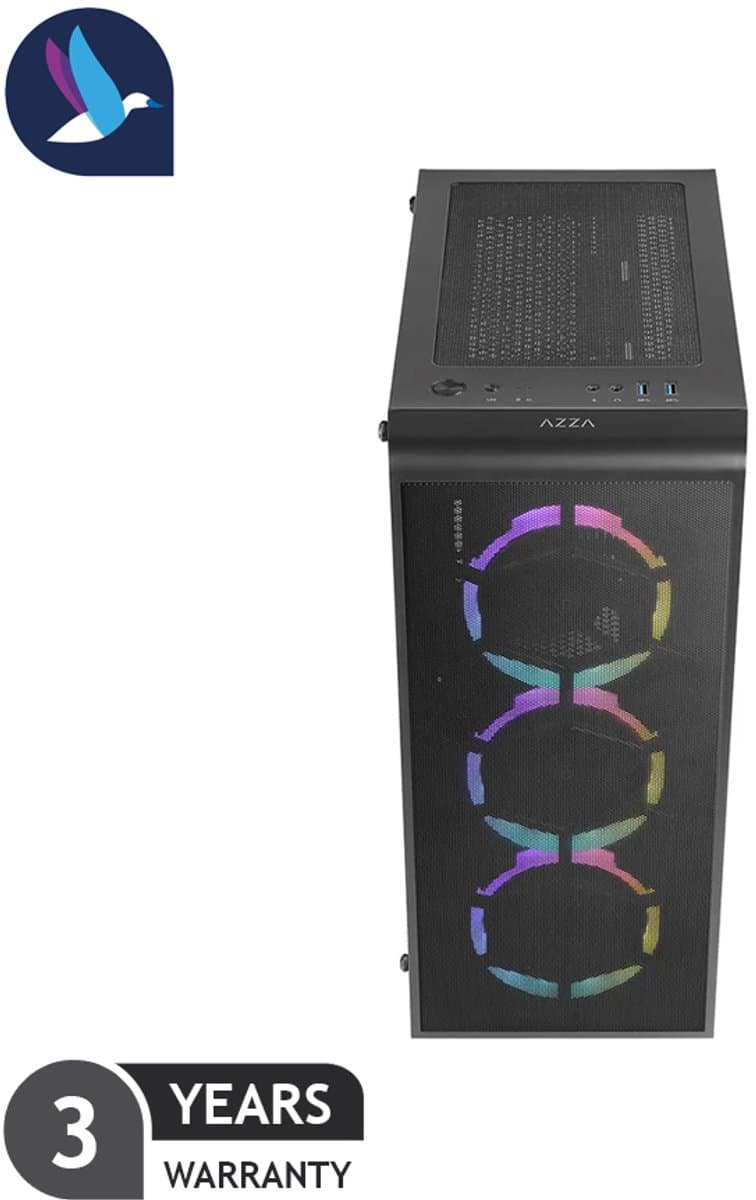 AZZA Prime Gaming PC - AMD Ryzen 7 5700X - NVIDIA RTX 5060 - 16 GB RAM - 1 TB SSD - WiFi thumbnail 2
