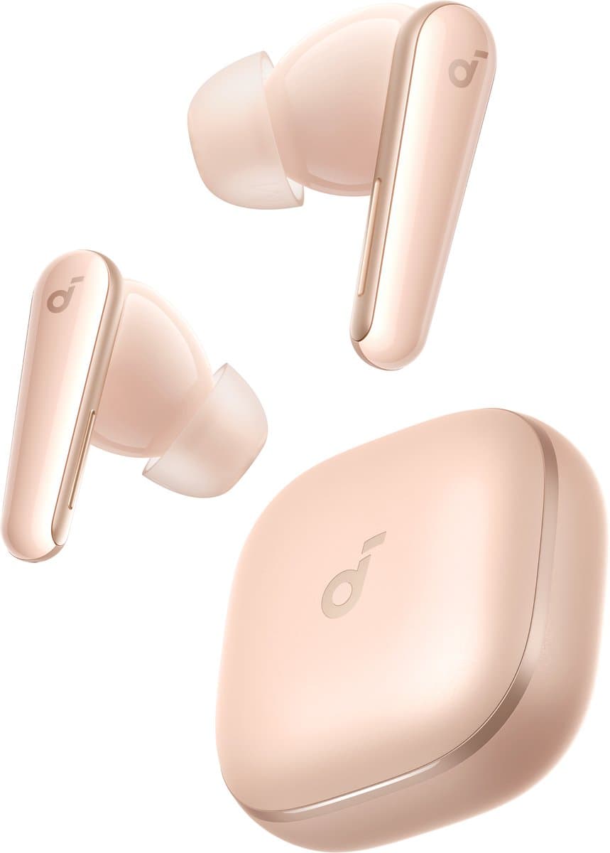 soundcore Liberty 5 by Anker - Draadloze oordoppen met noise-cancelling - 2x sterkere stemonderdrukking - Realtime adaptieve noise canceling - Snelladen - Dolby Audio - Heldere gesprekken met 6 microfoons en AI - Lange batterijduur