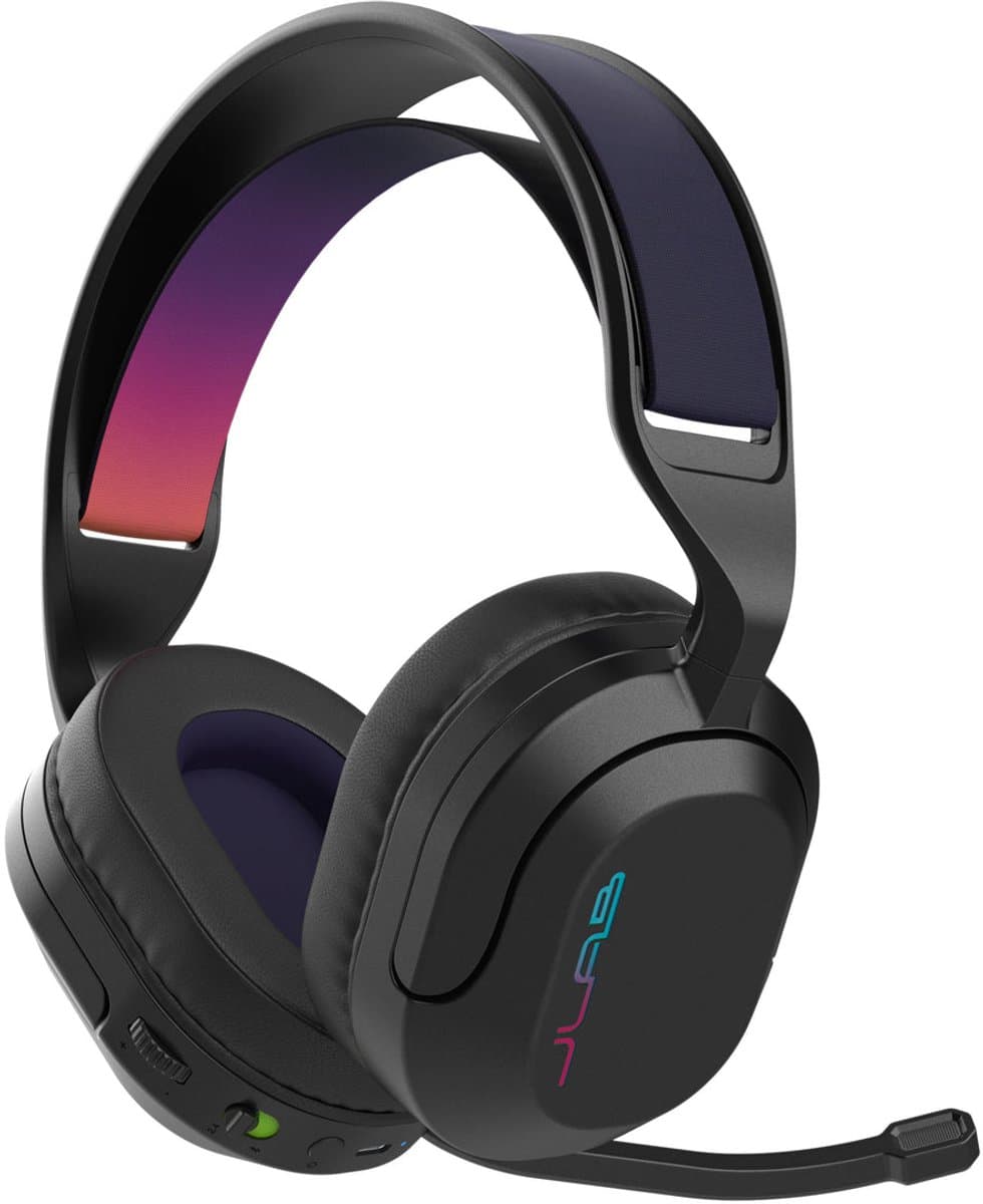 JLab Nightfall Draadloze Gaming Headset met Microfoon - Bluetooth - 70 Uur Afspeeltijd - Draadloze Koptelefoon - Headset PS5 - Koptelefoon met microfoon - Verwisselbare Hoofdband - Met USB Dongle thumbnail 2