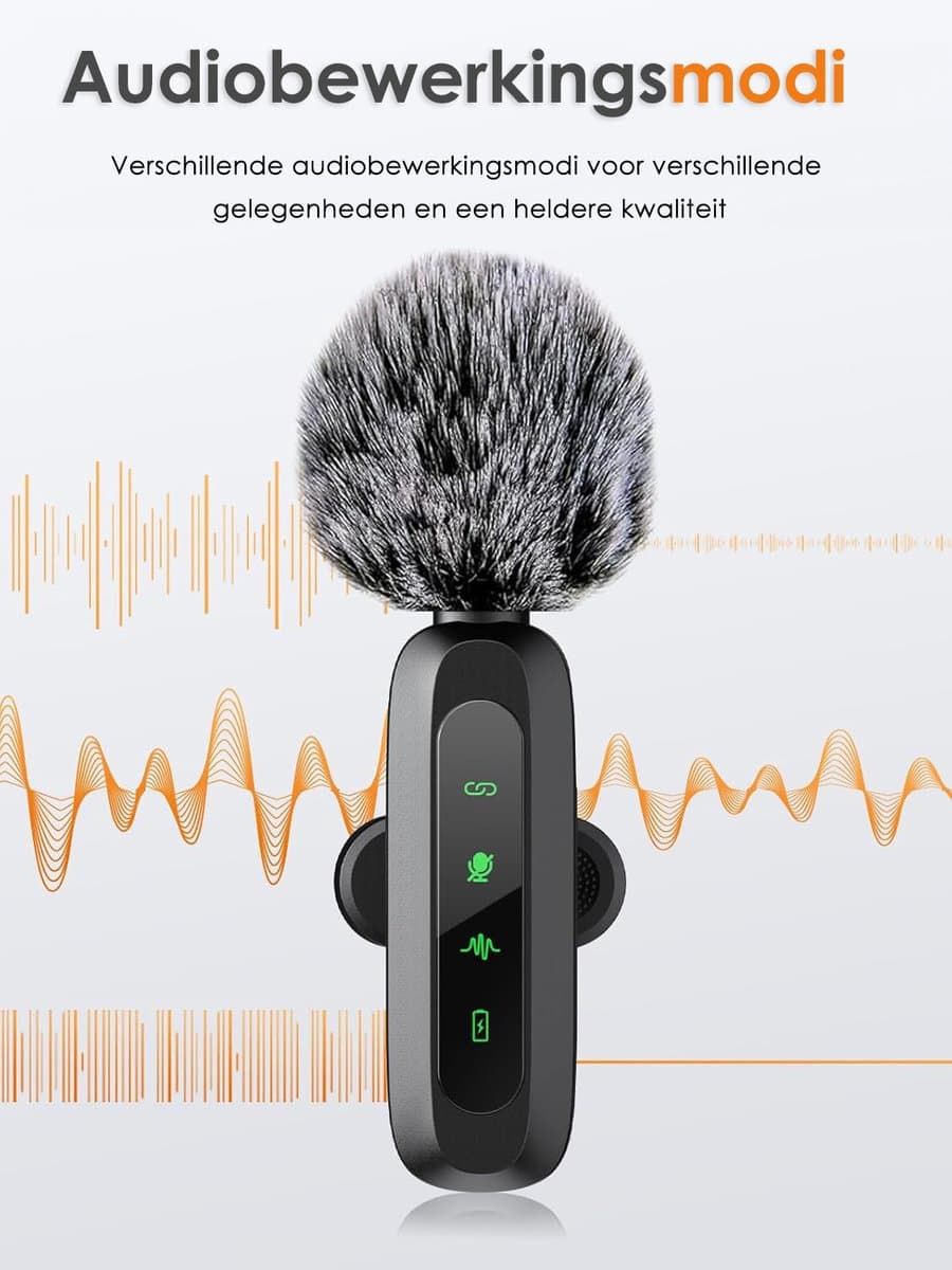 Vesfy 3-in-1 lavalier microfoonset (2 stuks) thumbnail 8