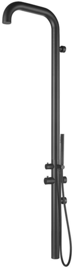 Productfoto van FugaFlow Eccelente Sobrado Badkamer Original Buitendouche - RVS 316 - handdouche - wandmodel - mat zwart