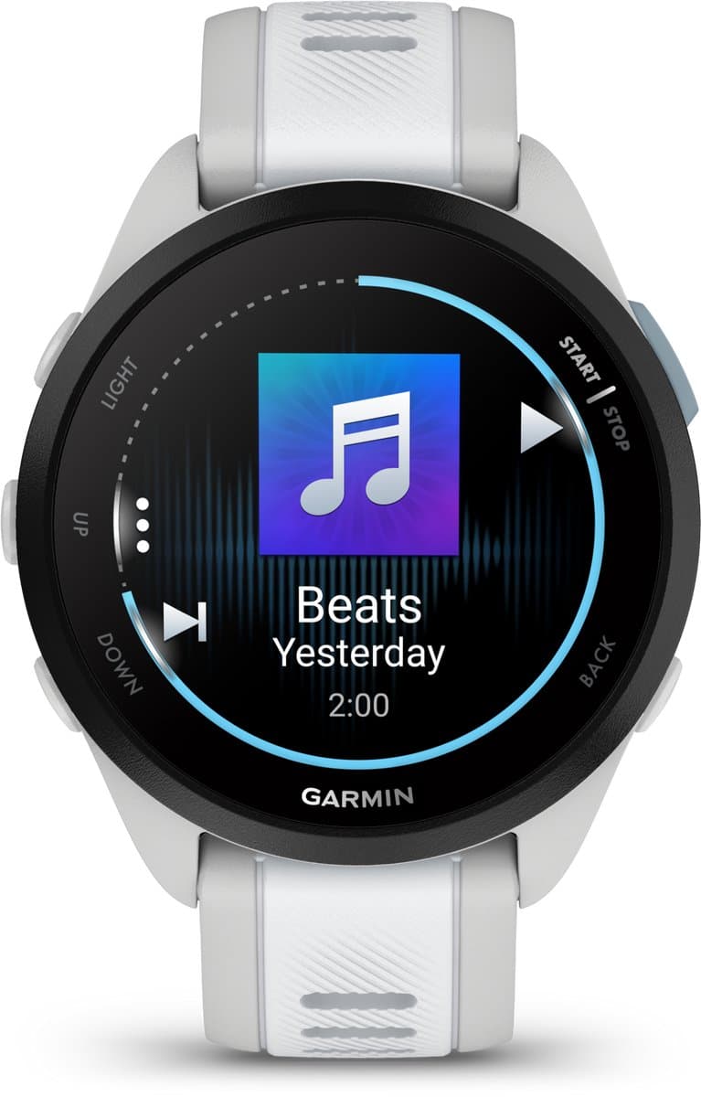 Garmin Forerunner 165 Music - Hardloophorloge - 43 mm - Mist Grey-Whitestone thumbnail 2