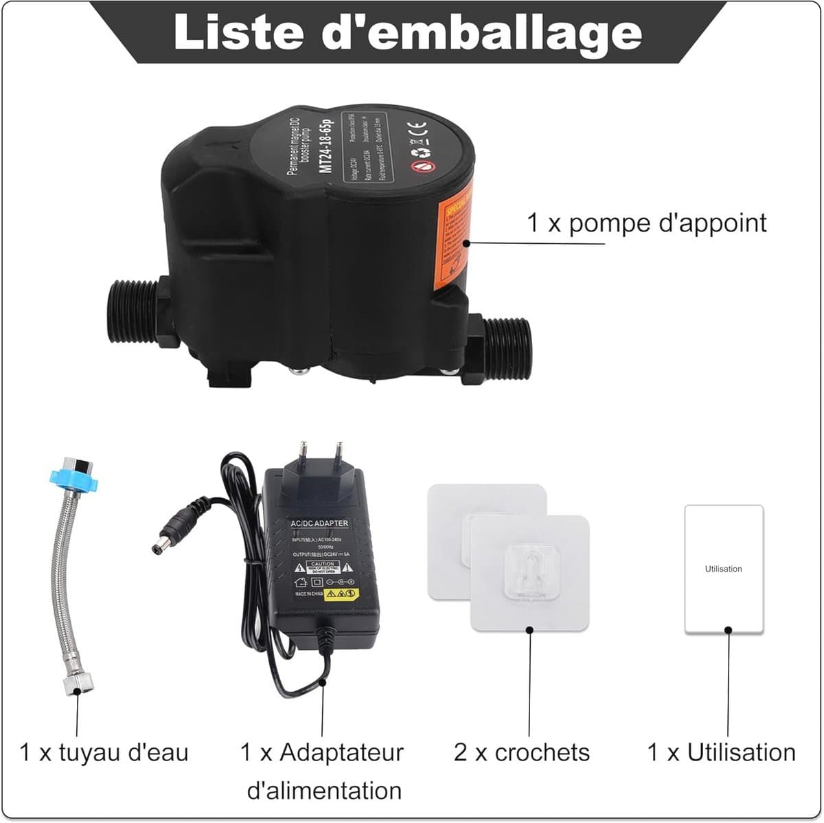 Automatische Waterdrukverhogingspomp - Geluidsarm, Compact en Efficiënt voor Douche en Tuin thumbnail 2