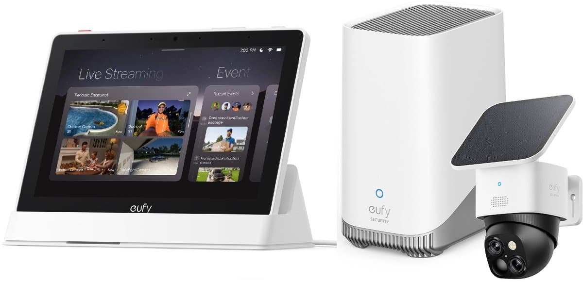 eufy Security SoloCam S340 + HomeBase 3 + E10 display bundel
