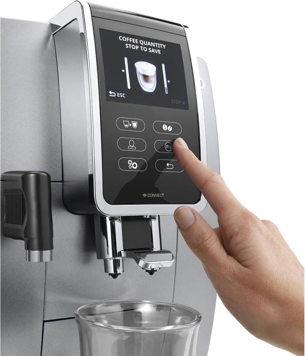 DeLonghi Ecam 370.95.S Vrijstaand Combinatiekoffiemachine Zilver 2 kopjes Volledig automatisch thumbnail 4