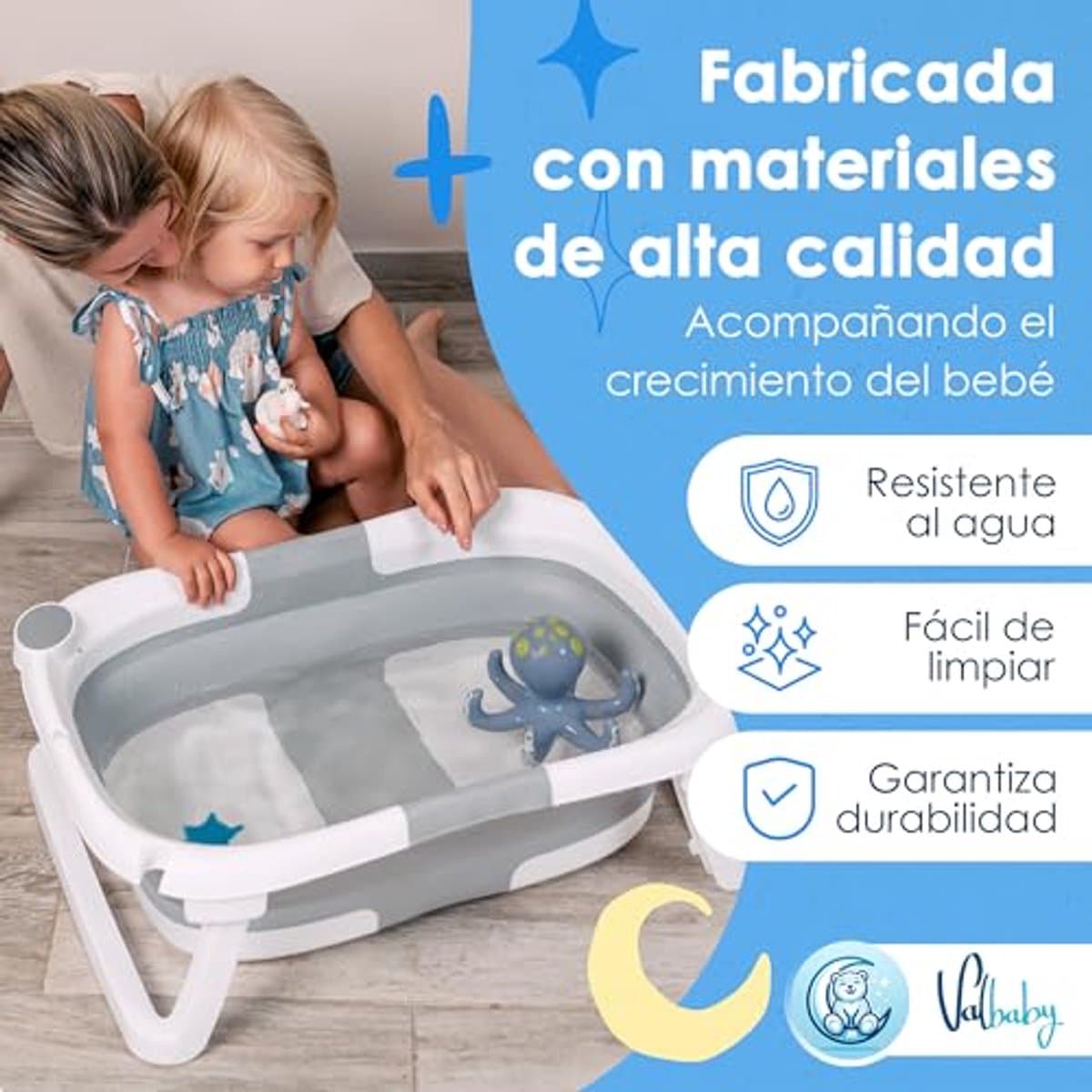 Opvouwbare Babybadkuip met Panda-Kussen - Draagbaar en Ergonomisch voor Pasgeborenen thumbnail 2