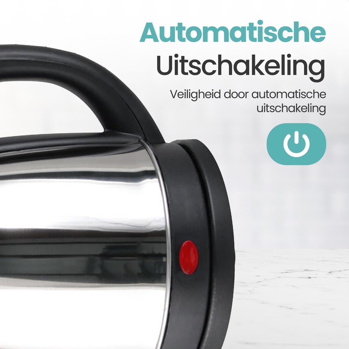 Golermo RVS Waterkoker 1.8L – 1850W Snel & Veilig thumbnail 7