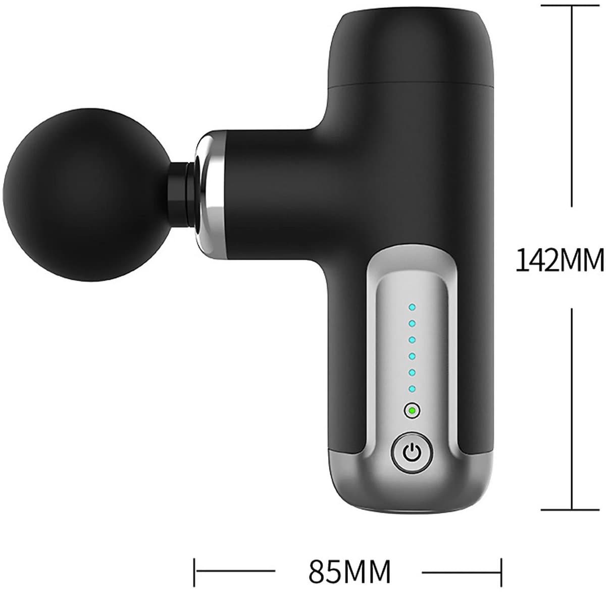Namajunas Massage Gun - 6 standen, 4 koppen, draadloos thumbnail 2