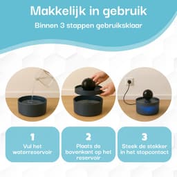 Productfoto van Noéya Drinkfontein Kat - Stil stromend water, energiezuinig