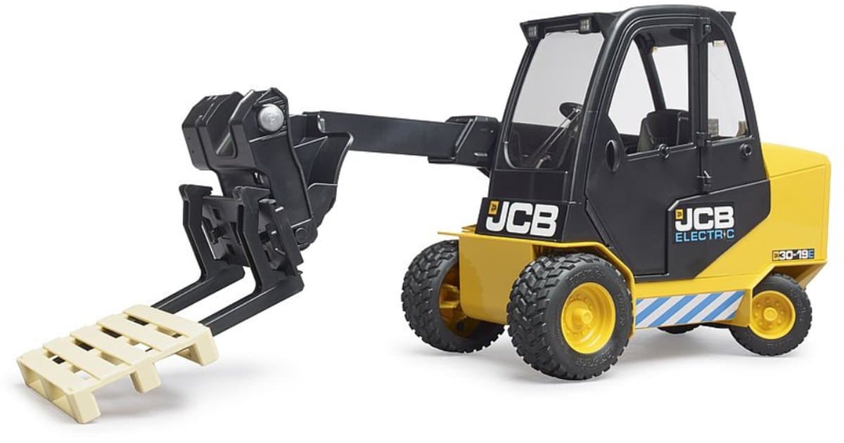 Bruder JCB Vorkheftruck met pallet - schaalmodel thumbnail 7