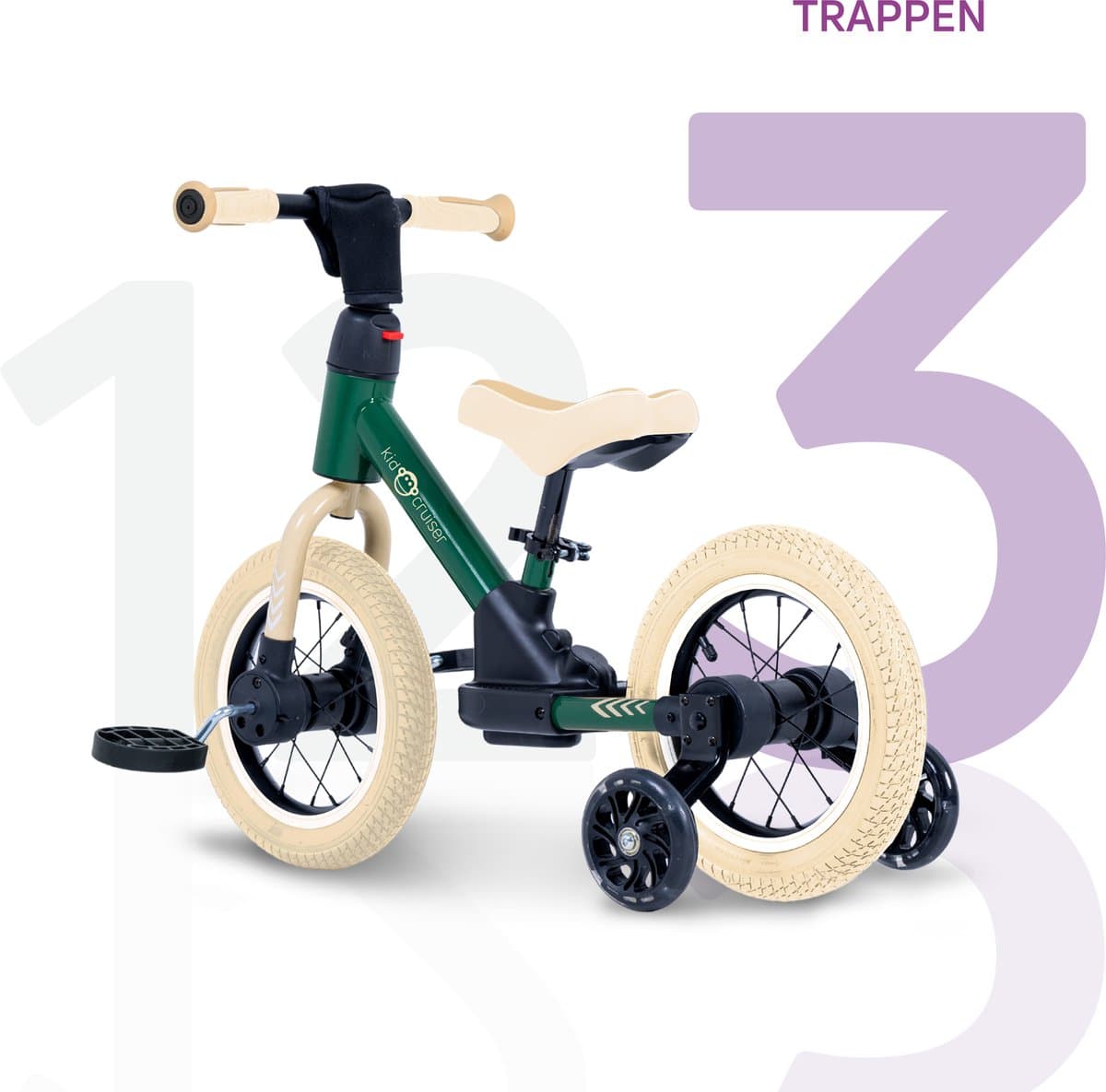 Kidcruiser PedalPlay 3-in-1 loopfiets met luchtbanden thumbnail 6