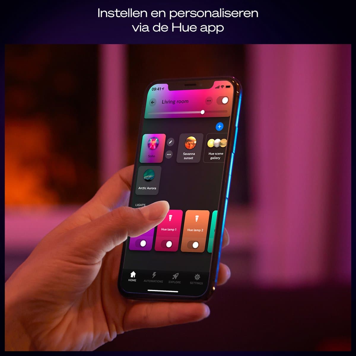 Hue Devote minimalistische plafondlamp M Gelijkmatige lichtverdeling ⌀42,1 cm Tot 2900 lumen Matwit kunststof thumbnail 8