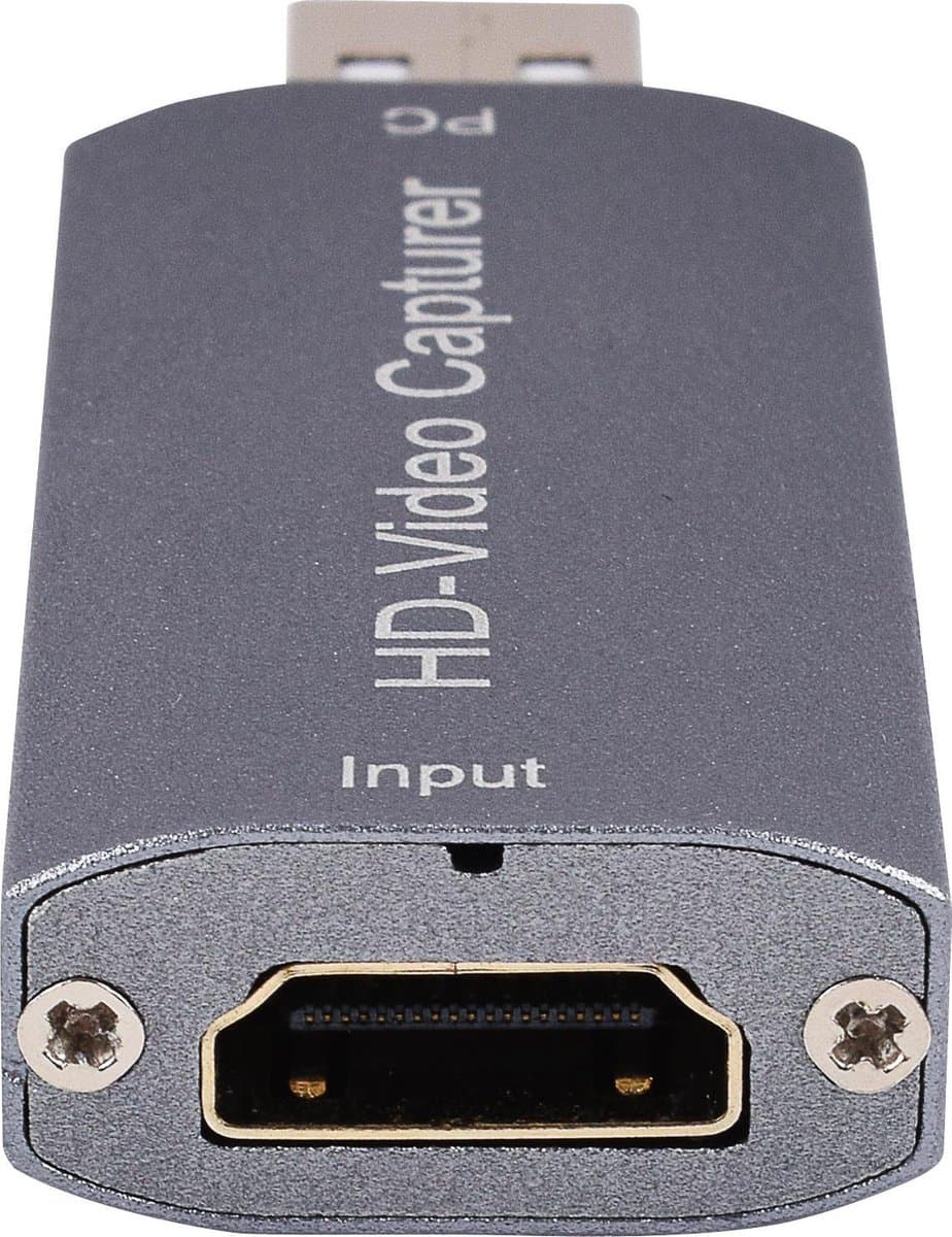 Smartzo - HDMI Capture Card - Grijs - HDMI naar USB - Video Capture - Opnemen, Streamen, Video Bellen en Live Casts thumbnail 3
