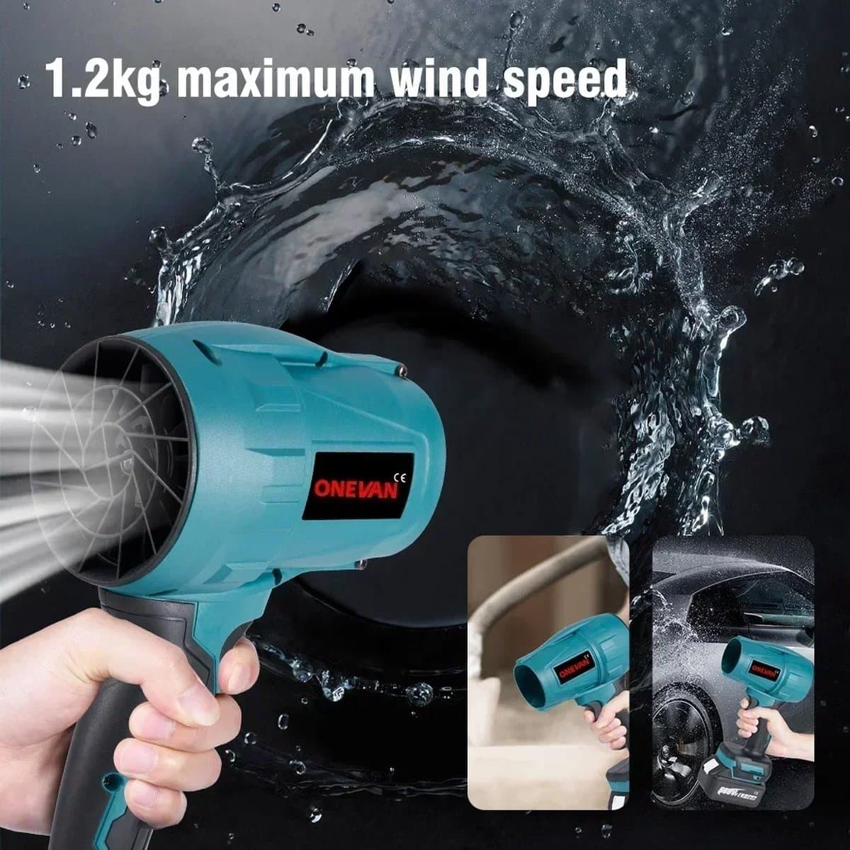Mini Bladblazer - HIGH POWER Blower - Mini Blower - Blower - Bladblazer - 2000W - 720Km/h - 2 x Accu - Draadloos thumbnail 6