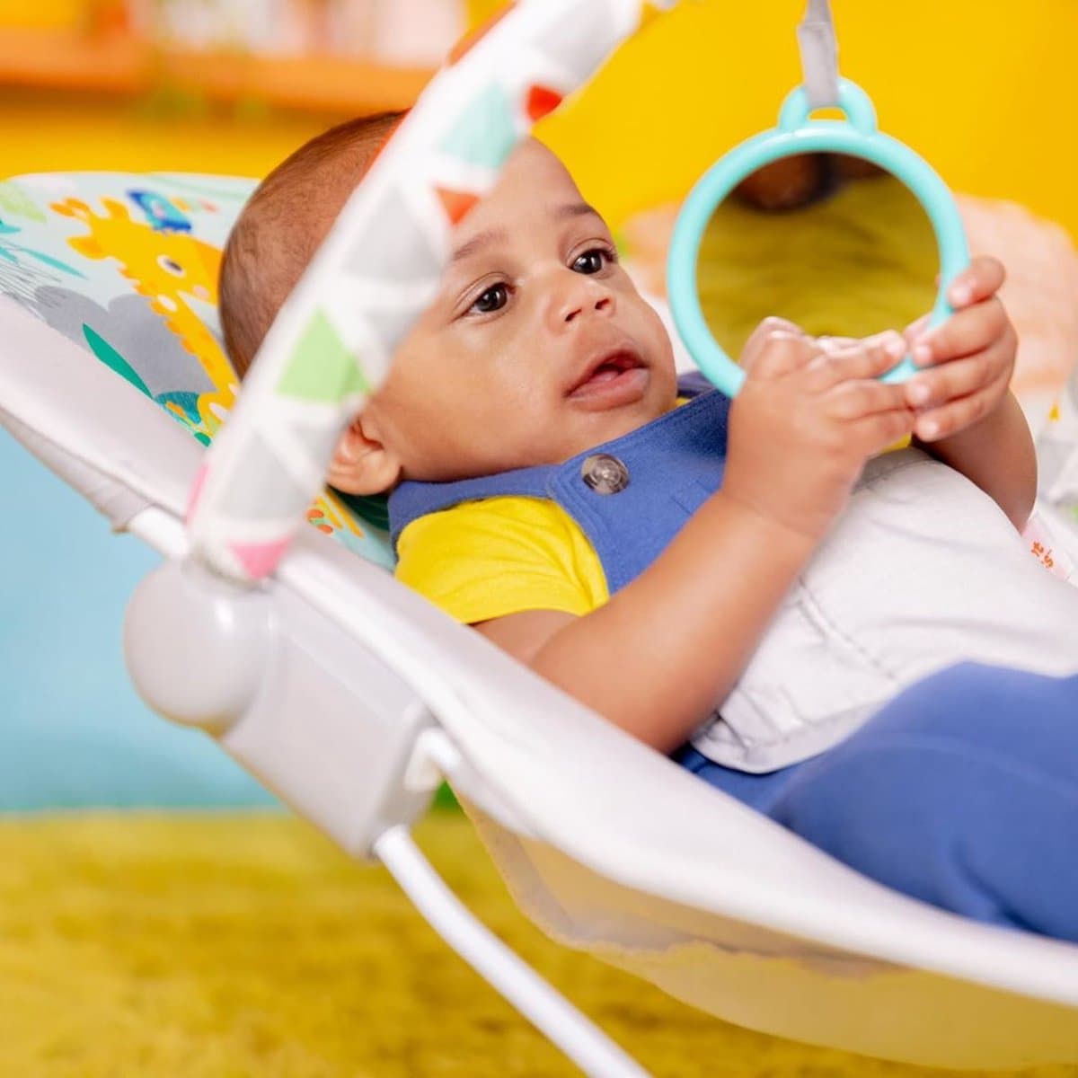 ApexArte® Elektrische Schommelstoel Baby - Baby Swing - Wipstoel Baby's met Speelboog - Grijs thumbnail 8